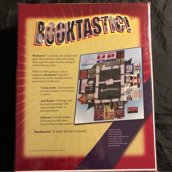 2004 Booktastic! Board Game - Modern Best Selling Fiction Edition new - Picture 3 of 8